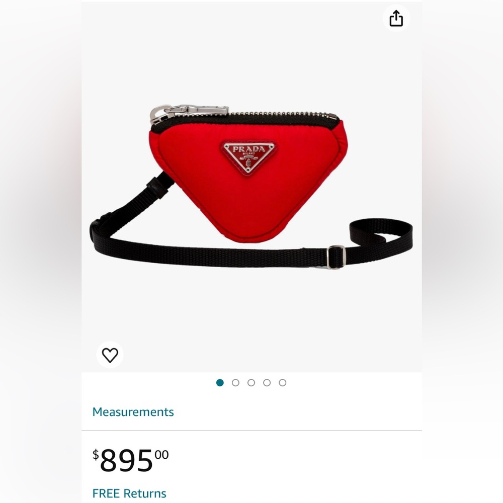 Prada nylon red pouch - Picture 12 of 14